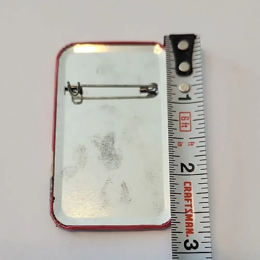 Vintage Baseball Player Brooch Pin